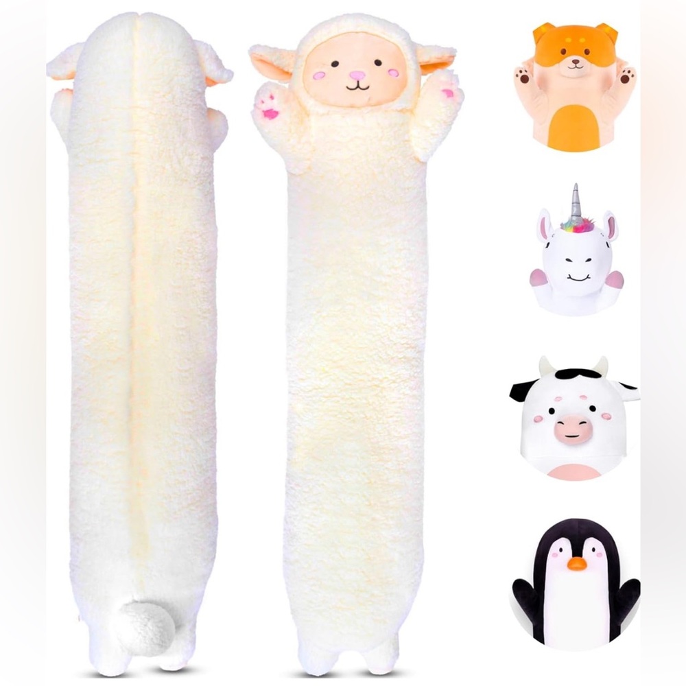 Cuddle Paws Sheep Plushy Body Pillow